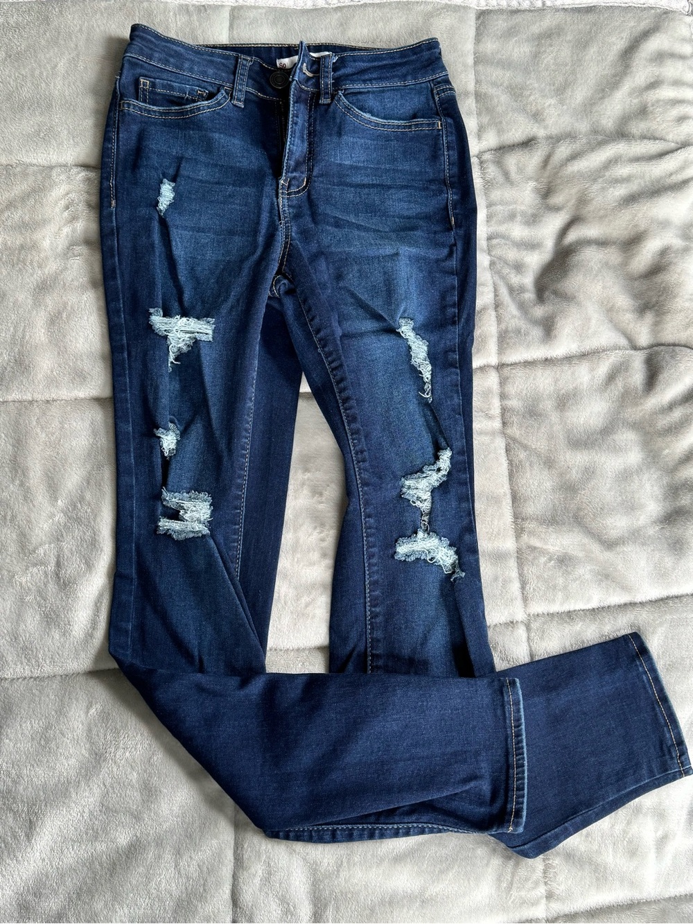 SO Women High-Rise Jeans - Dark Blue - Picture 2 of 6